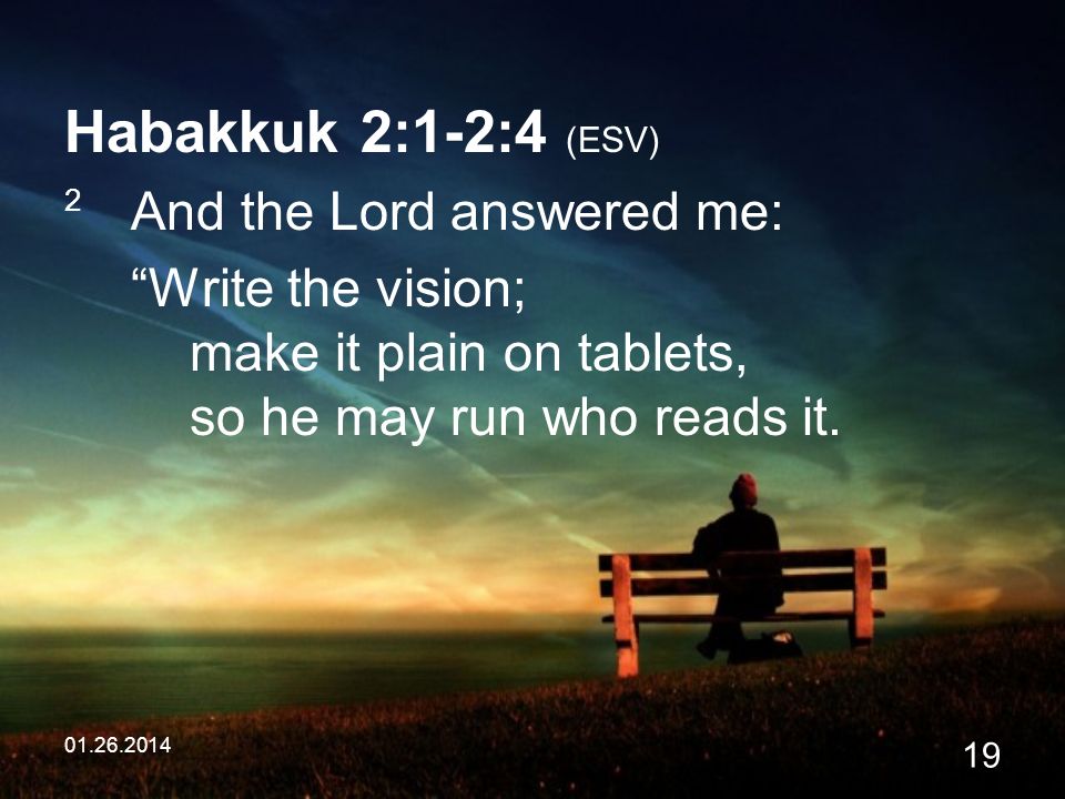 habakkuk write a vision